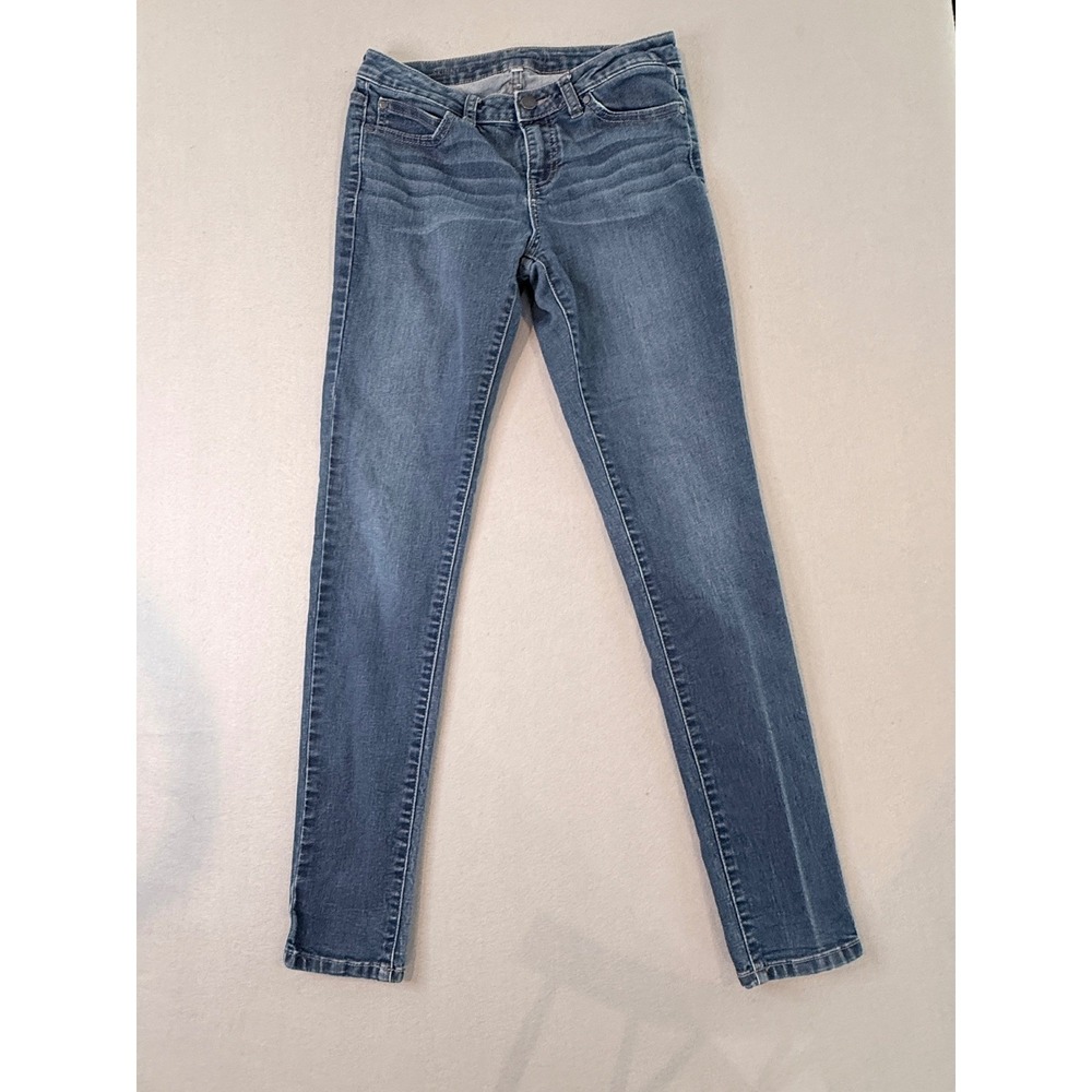 Jennifer‎ Lopez Skinny Jeans Medium Wash Blue Denim Womens Size 4 Mid Rise